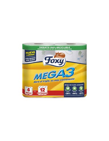 PAPEL HIGIENE FOXY X4