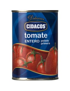 TOMATE ENTERO PELADO CIDACOS 400G