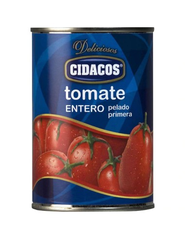 TOMATE ENTERO PELADO CIDACOS 400G