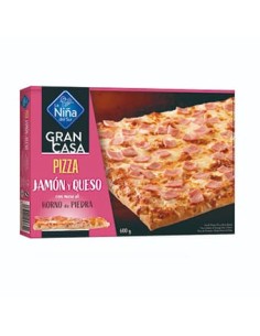 PIZZA LA NIÑA DEL SUR JAMON Y QUESO