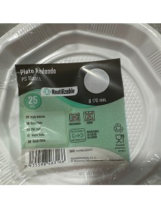 PLATO REDONDO 25UND