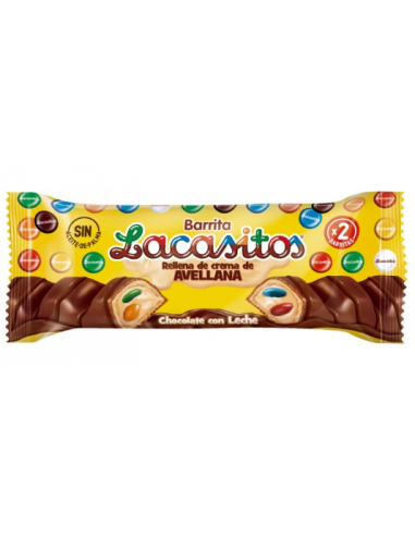 BARRITAS CREMA AVELLANAS LACASITOS X2