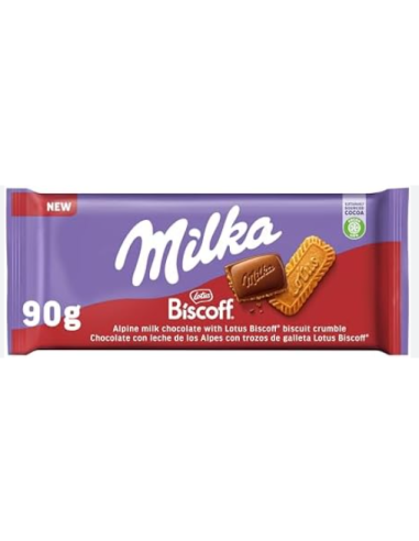 CHOCO MILKA BISCOFF TABLETA 90G
