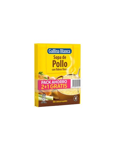 SOPA G.BLANCA POLLO FIDEOS 2+1