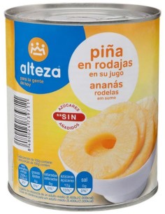 PIÑA RODAJAS ALTEZA 825G